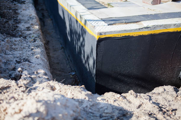 Residential Interior Drainage System installation at a Mount Pleasant, WI home by SJ Waterproofing Pros